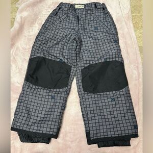 Cherokee Kids' Black and Gray Checkered Snow Pants